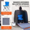 VEVOR Portable Personal Steam Sauna Spa Tent with 1200 Watt Steam Generator, with Chair & Storage Bag, Time & Temperature Remote Control, Black - 3 of 4