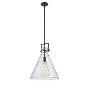 Newton Cone - 1 Light Stem Hung Pendant In Industrial Style-20.38 Inches Tall and 16 Inches Wide - 1 of 1