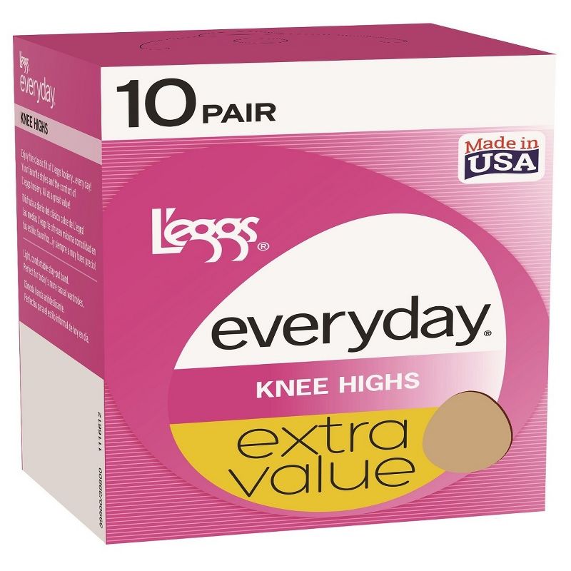 L'eggs Everyday Women's 10pk Knee Highs, 2 of 3