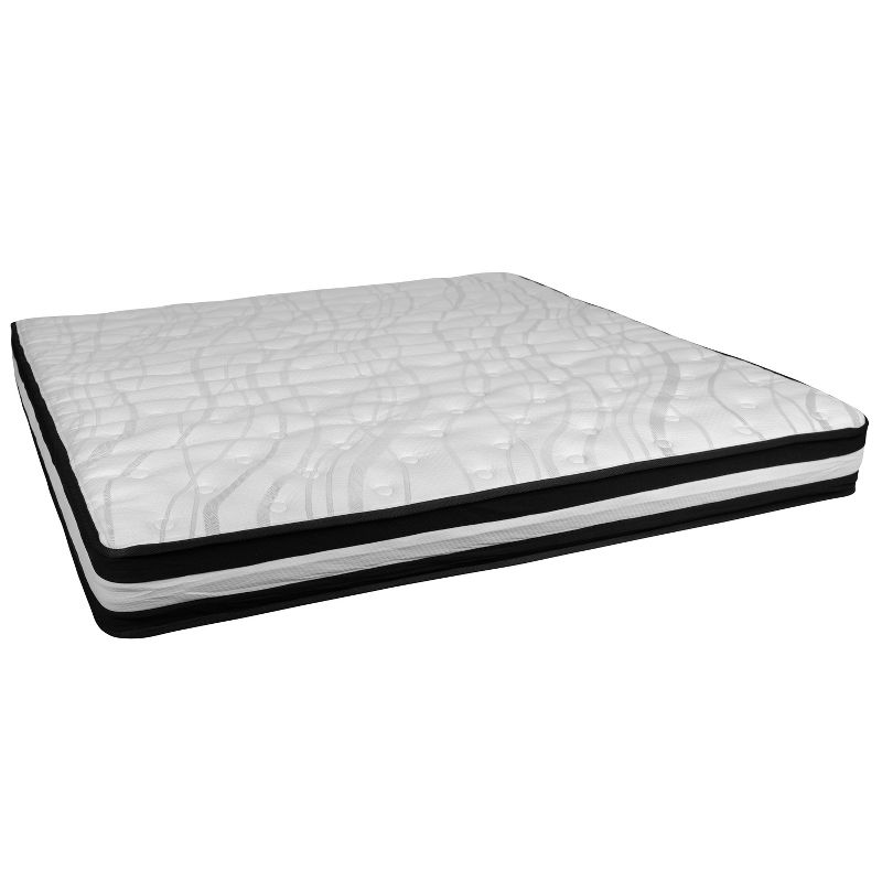 Emma and Oliver 10 Inch Foam and Pocket Spring Mattress, Mattress in a Box, 1 of 12