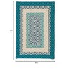 Colonial Mills Montego Braided Rug, Oceanic 5'x8', Rectangle Shape - 2 of 2