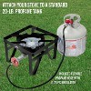 Hike Crew 220,000 BTU Single Burner Portable Gas Stove with Flame Air Control & Adjustable Hose - 3 of 4