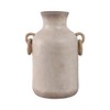 Pottery Vase with Woven Jute Handles - Rustic Decorative Floor Vase for Home, Office, Bedroom, Living Room - Handmade Casual Home Accent - 2 of 4