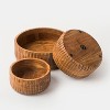 Etta Acacia Wood Bowls- Set of 3 - 3 of 4
