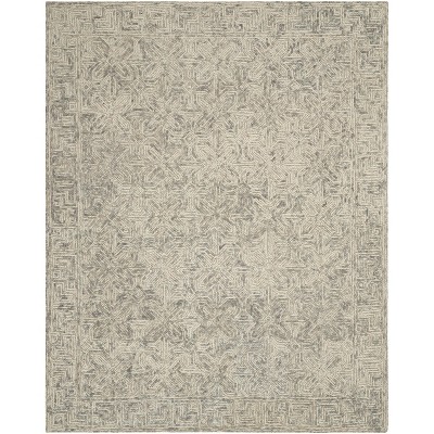 Artisanal Vail Hand-Tufted Wool Area Rug 8' x 10' Beige/Grey