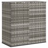 Cushion Box Grey PE rattan 39.4x19.3x40.7 in Cushion Box - 2 of 4