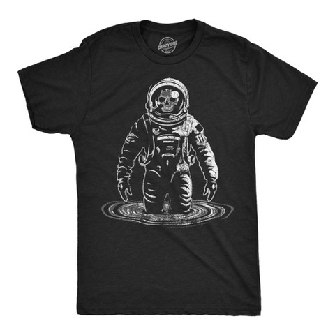 Мужские футболки Crazy Dog T-Shirts, Inc. Mens Funny T Shirts Skeleton Black Hole Cool Space Graphic Tee for Men - Crazy Dog Men's T Shirt For Astronauts Black XXL