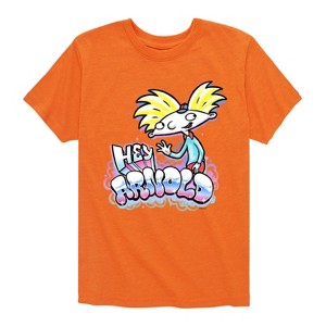 Boys' - Hey Arnold! - Airbrush Arnold Short Sleeve Graphic T-Shirt - 1 of 4