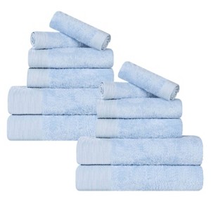 Rayon From Bamboo Cotton Blend Eco-Friendly Hypoallergenic Solid Bathroom Towel Set by Blue Nile Mills - 1 of 4