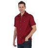 Gioberti Men's Casual Western Solid Short Sleeve Shirt With Pearl Snaps - 4 of 4