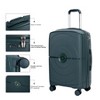 NAYSAYE Bag and Luggage Sets 20'' Carry On Suitcase with Color Matching Design and 360° Spinner Wheels for Travel, Green, 19.88"*12.2"*29.72" - 2 of 4