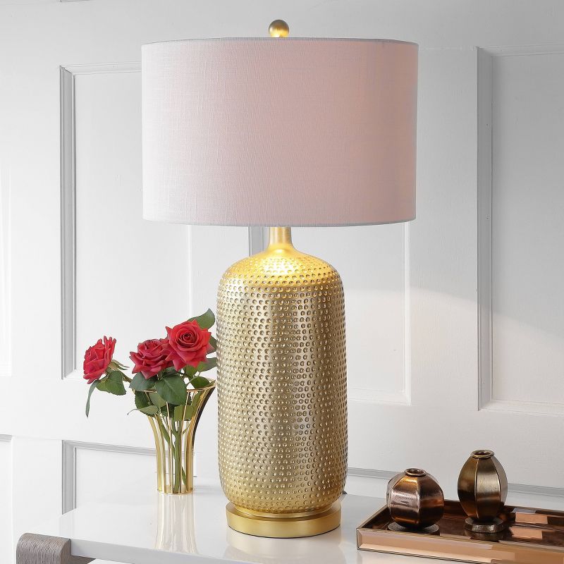 30&#34; Sophia Resin Table Lamp (Includes LED Light Bulb) Gold - JONATHAN Y, 3 of 7