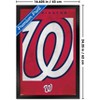 Trends International MLB Washington Nationals - Logo 25 Framed Wall Poster Prints - 3 of 4