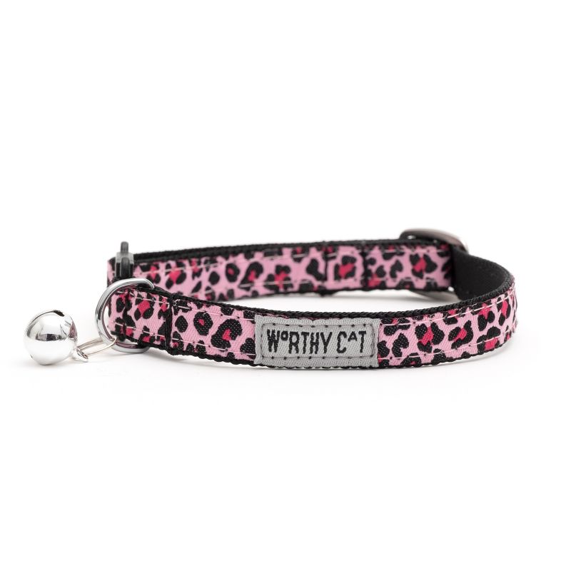 The Worthy Dog Leopard Breakaway Adjustable Cat Collar, 1 of 4