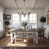 6-Light Brown Chandelier - 3 of 4