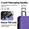 BEAFUP Hardshell Luggage Sets 3 Piece Double Spinner 8 Wheels Suitcase with TSA Lock Lightweight 20''24''28'' - 4 of 4