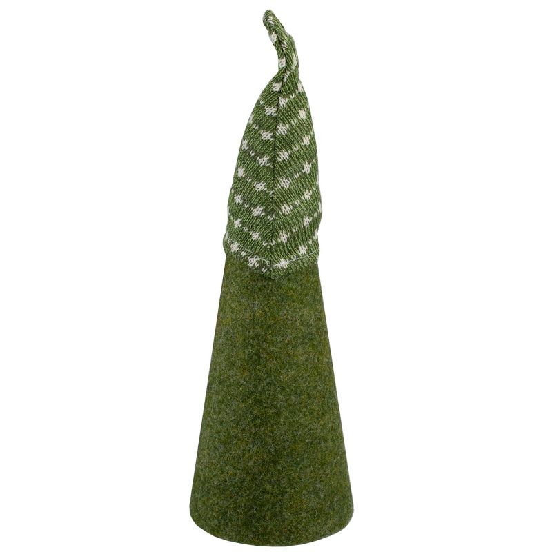 Northlight 14" Green and White Cone Gnome Christmas Tabletop Decor, 3 of 5