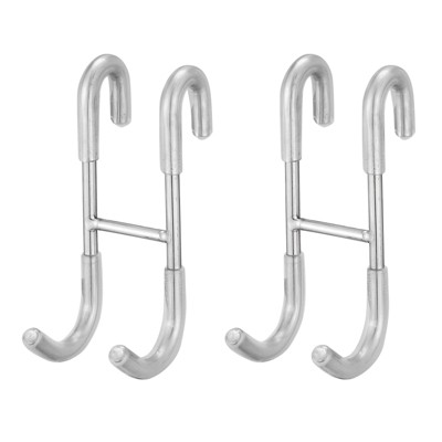 Frameless Bathroom Towel Hook Shower Glass Door Hook Drilling-Free J-Hook Stainless Steel Robe Hook