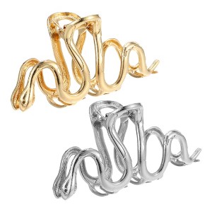 Unique Bargains Women's Metal Hair Claws 4.37"x2.2"x1.18" 2 Pcs - 1 of 4
