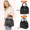 OPUX Insulated Lunch Box Women, Cooler Bag Tote Girls Kids Teen Adult, Soft Reusable Thermal Meal Prep Purse - 3 of 4