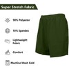 Jump Start Men's 2 in 1 Stretch Active Quick Dry Gym Running Shorts With Liner-3 Pack - 4 of 4