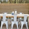 FDW Metal Dining Chairs Set of 2/4 Restaurant Chairs with Rubber Foot Protectors - 4 of 4