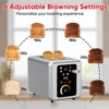 WHALL 2-Slice Touchscreen Stainless Steel Toaster – Wide Slots, 6 Shade Settings, Bagel Function, Removable Crumb Tray - 3 of 4