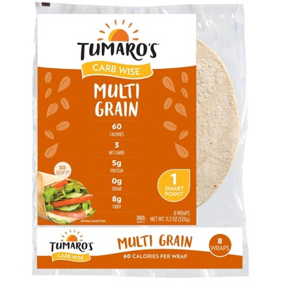 Tumaro's 8" Low Carb Multi Grain Tortillas - 11.2oz/8ct