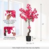 Costway 1/2 Pack 42" Artificial Plum Blossom Tree with 92 Flowers & Realistic Trunk Indoor - 3 of 4