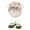 Hudson Baby Infant Girl Turban and Socks Set, Fall Botanical, One Size - 3 of 4