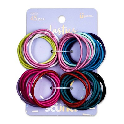 sc&#252;nci Kids No Damage Mini Elastic Ties - Gemstone - 45pcs