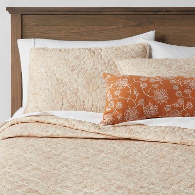 Full/Queen 4pc Marion Floral Quilt Set Natural - Threshold™