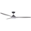 Kathy Ireland HOME by Luminance Lindbergh Eco 72-in Graphite LED Indoor Propeller Ceiling Fan 3-Blades - 3 of 4