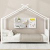 Lyngins Twin Size Bed Frame, Metal House Platform Bed Frame, No Box Spring Needed, Kids Bed Frame for Bedroom, Kids Floor Bed Frame, Toddler Bed - 2 of 4