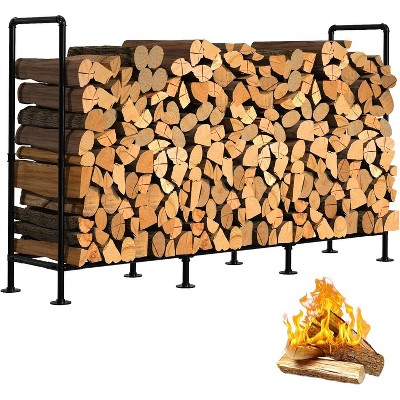 attop 4ft Outdoor Indoor Firewood Rack