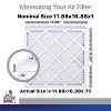 Filter King 11.88x16.88x1 Air Filter | 4-PACK | Carbon MERV 8 HVAC Pleated A/C Furnace Filters | MADE IN USA | Actual Size: 11.88 x 16.88 x .75" - 2 of 4