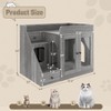 Cat Litter Box Enclosure with Drawer, Wooden Hidden Litter Box Furniture, Multi-Functional Cat House, Cat Washroom Decorative Side End Table - 3 of 4