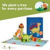 Paper Love Frndly Pop Up Birthday Card, Birthday Dinosaur, Handcrafted - 100% Recycled and Eco-Friendly, 8" x 6" Cover - 4 of 4