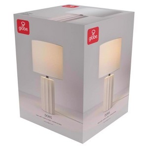 Globe Electric Doris 20 in. Concrete Beige/White Table Lamp (Case of 2) - 1 of 1