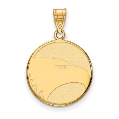 Black Bow Jewelry 14k Yellow Gold Georgia Southern Eagles NCAA Large Pendant