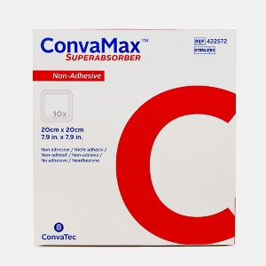 ConvaTec ConvaMax Superabsorber Wound Dressing with High Fluid Retention, Non-Adhesive & Adhesive Options, Multiple Sizes - 1 of 4