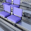 Flash Furniture Set of 2 Grandstand Comfort Seats by Flash - 500 lb. Rated Lightweight Stadium Chair with Handle & Ultra-Padded Seat - 2 of 4