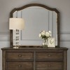 Royal Hampton 43.5 Inches Scalloped Mirror with Molded Details, Brown - 2 of 4