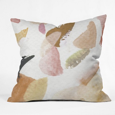 Georgiana Paraschiv Abstract Square Throw Pillow Brown - Deny Designs