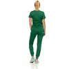 MediChic Scrubs for Women's V-Neck Scrub Set with Six Pocket Ribbed Cargo Jogger Pants with 4-Way Stretch - 2 of 4
