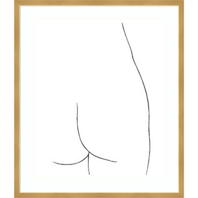 23" x 26" Femme by Pablo Picasso Framed Wall Art Print - Amanti Art