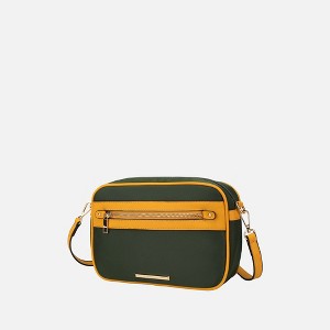 MKF Collection Jimena Vegan Leather Women’s Shoulder Bag by Mia K- Olive Mustard - 1 of 4