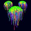 Women's Mickey & Friends Neon Paint Silhouette T-Shirt - 2 of 4