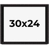 PosterPalooza | Modern Shadow Box 1" Depth Black Picture Frame - UV Acrylic, Backing Board, Hanging Hardware - 2 of 4