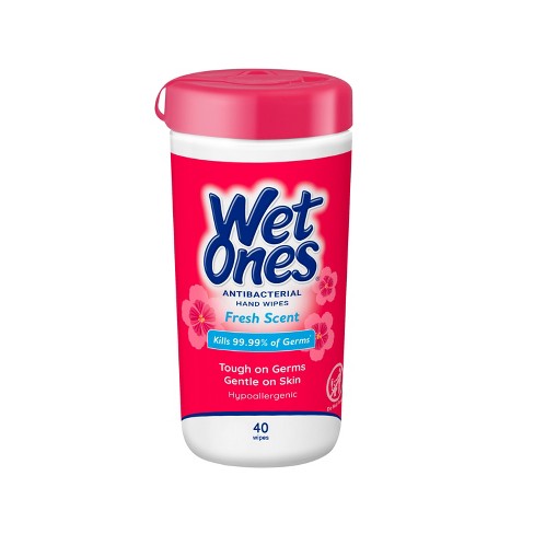 Wet Ones Hand Wipes Tropical Splash Scent 1ea 40pc Pk Kills 99.99% Germs  SHIP24H